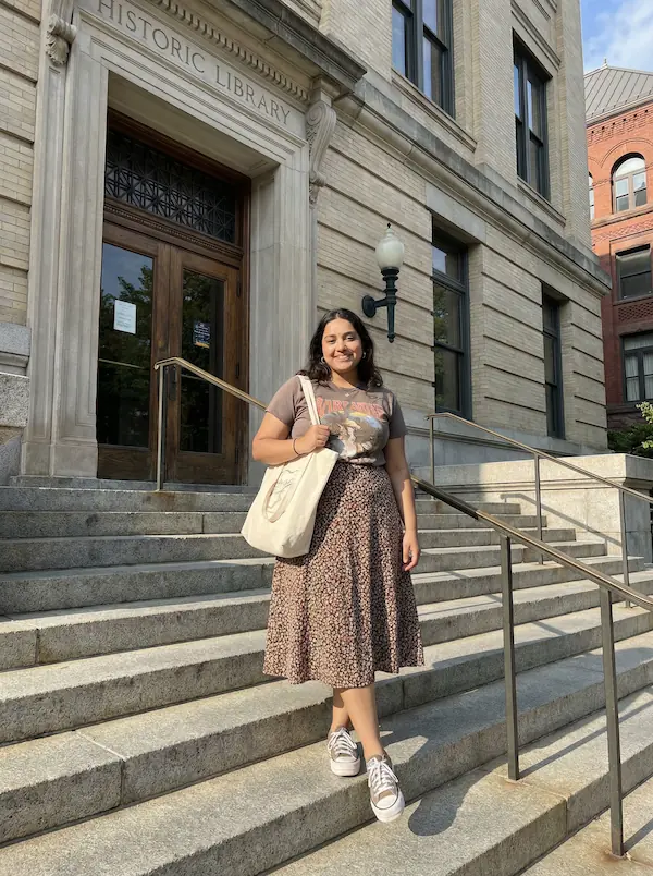 AI-styled College outfit — look 3 generated by Style Math AI