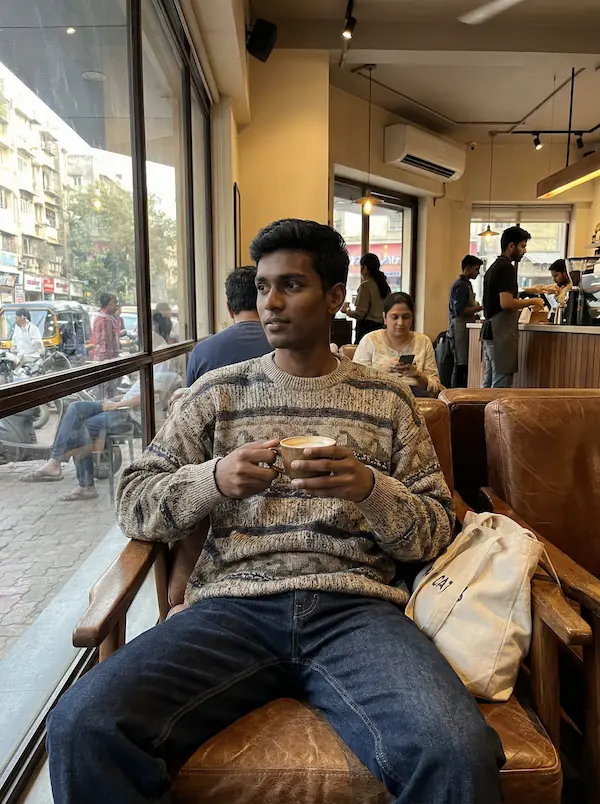 AI-styled College outfit — look 8 generated by Style Math AI