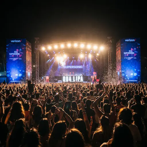 Flat-lay: clean white sneakers, book, wireless earbuds, sunglasses, denim jacket edge.