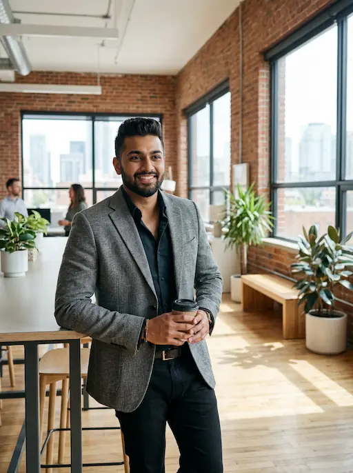 AI-styled Professional outfit — look 3 generated by Style Math AI