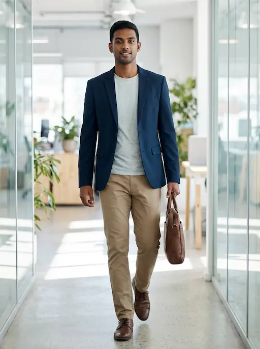 AI-styled Professional outfit — look 4 generated by Style Math AI