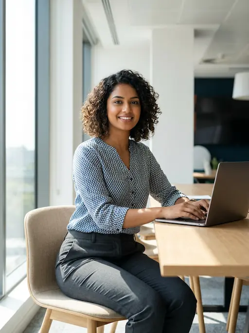 AI-styled Professional outfit — look 6 generated by Style Math AI