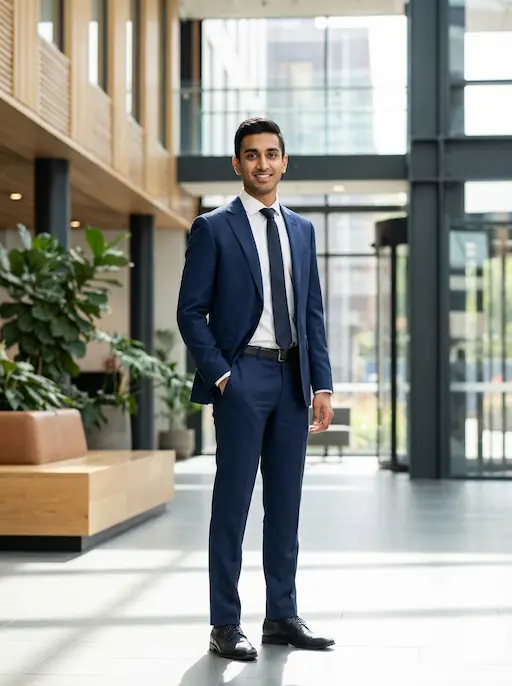 AI-styled Professional outfit — look 8 generated by Style Math AI