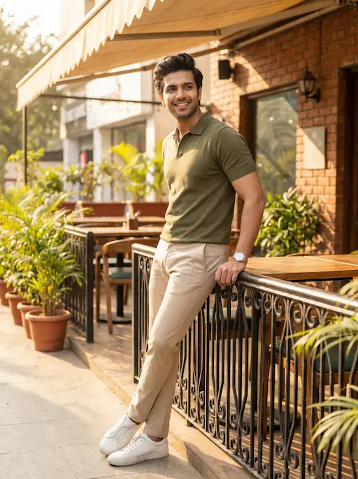 AI-styled Date / Social outfit — look 2 generated by Style Math AI