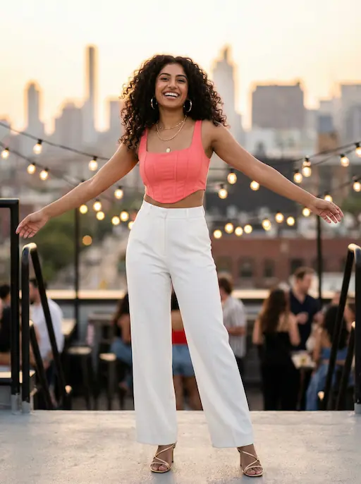 AI-styled Date / Social outfit — look 7 generated by Style Math AI