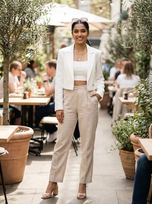 AI-styled Date / Social outfit — look 9 generated by Style Math AI