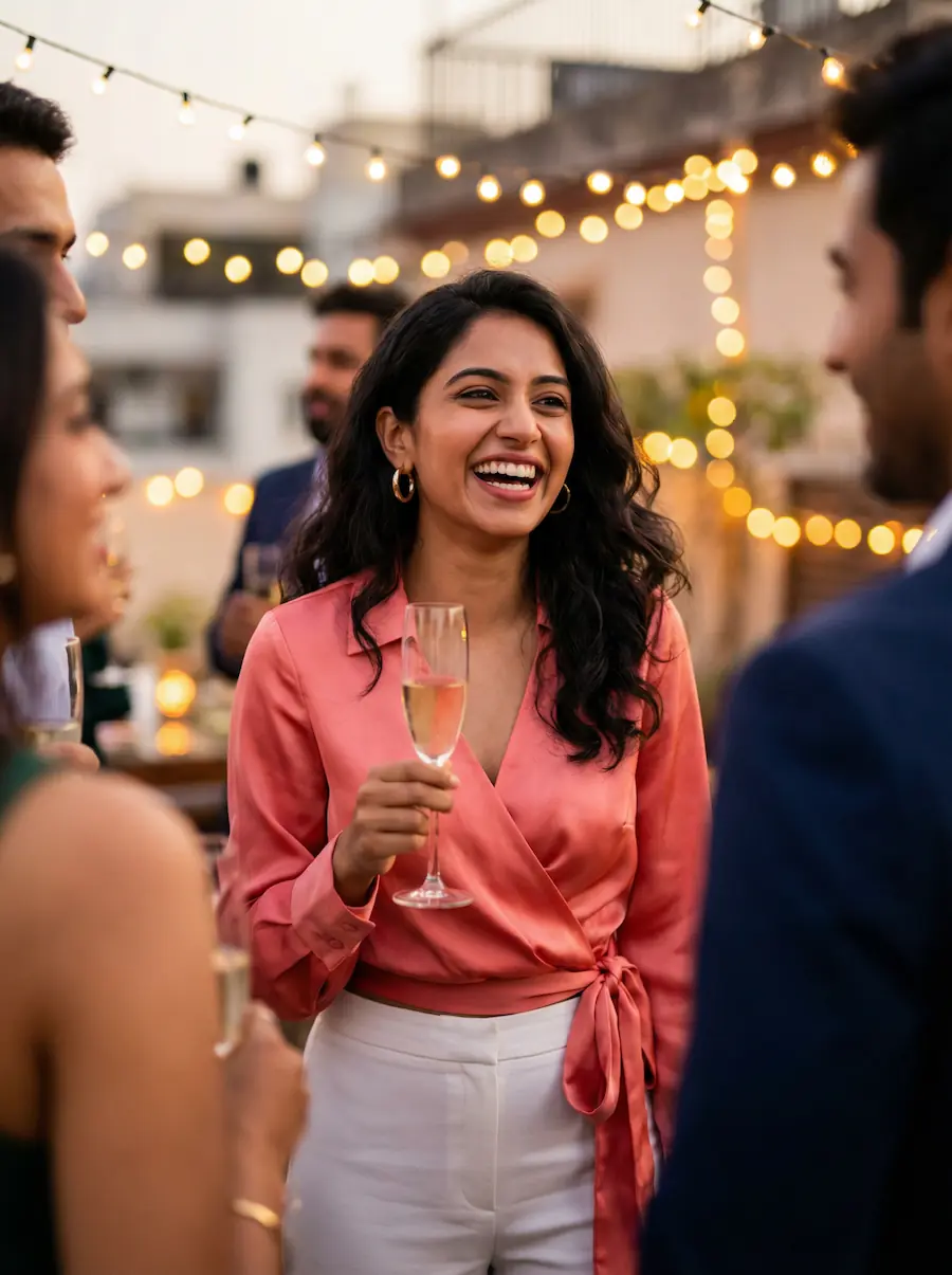 Party — Fun, expressive, head-turning.