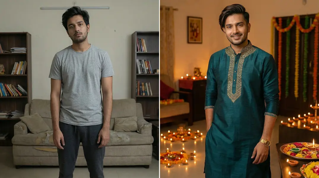 Transformation — Navratri · Bold