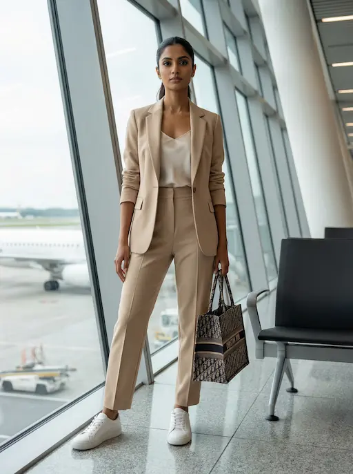 AI-styled Travel outfit — look 10 generated by Style Math AI