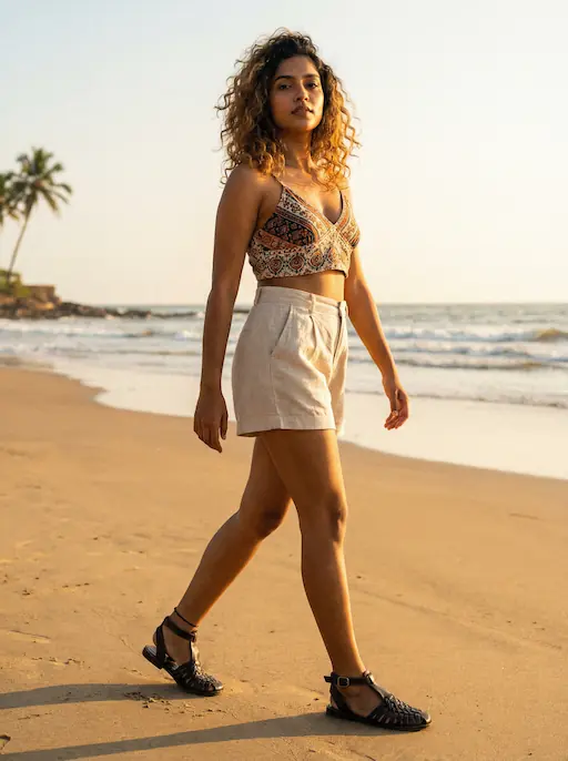 AI-styled Travel outfit — look 3 generated by Style Math AI