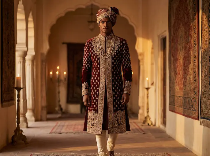 AI-styled Wedding outfit — look 1 generated by Style Math AI