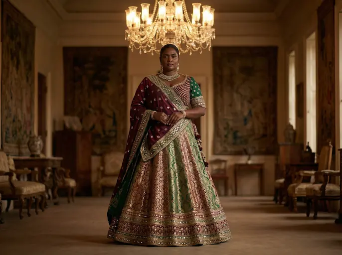 AI-styled Wedding outfit — look 12 generated by Style Math AI