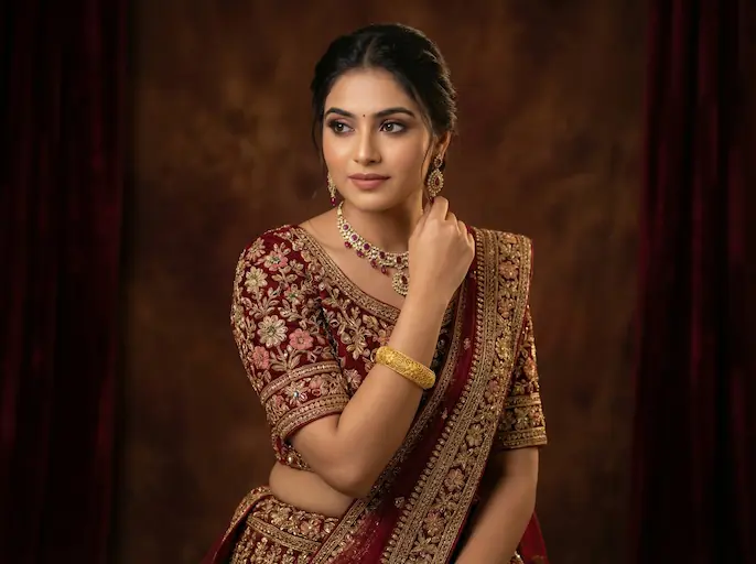 AI-styled Wedding outfit — look 3 generated by Style Math AI