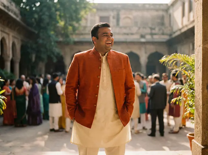 AI-styled Wedding outfit — look 9 generated by Style Math AI